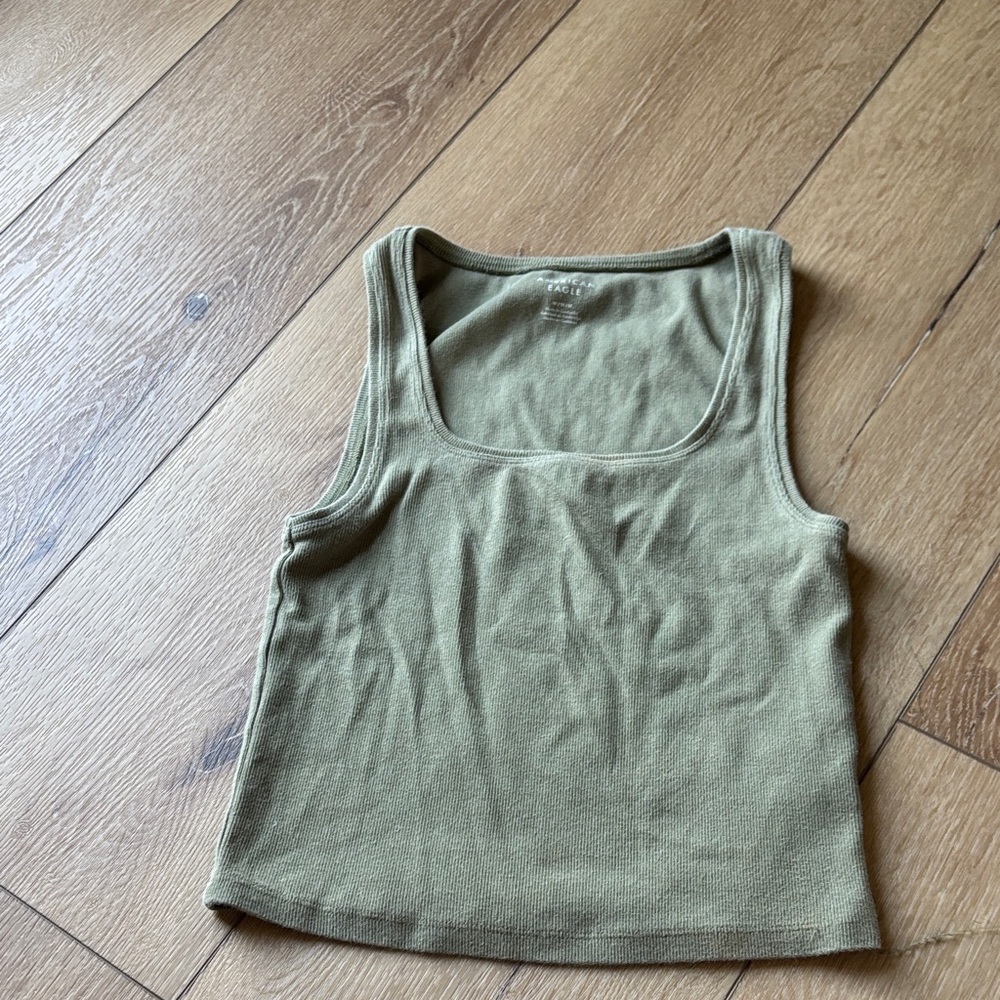 American Eagle Outfitters Khaki Tank Top